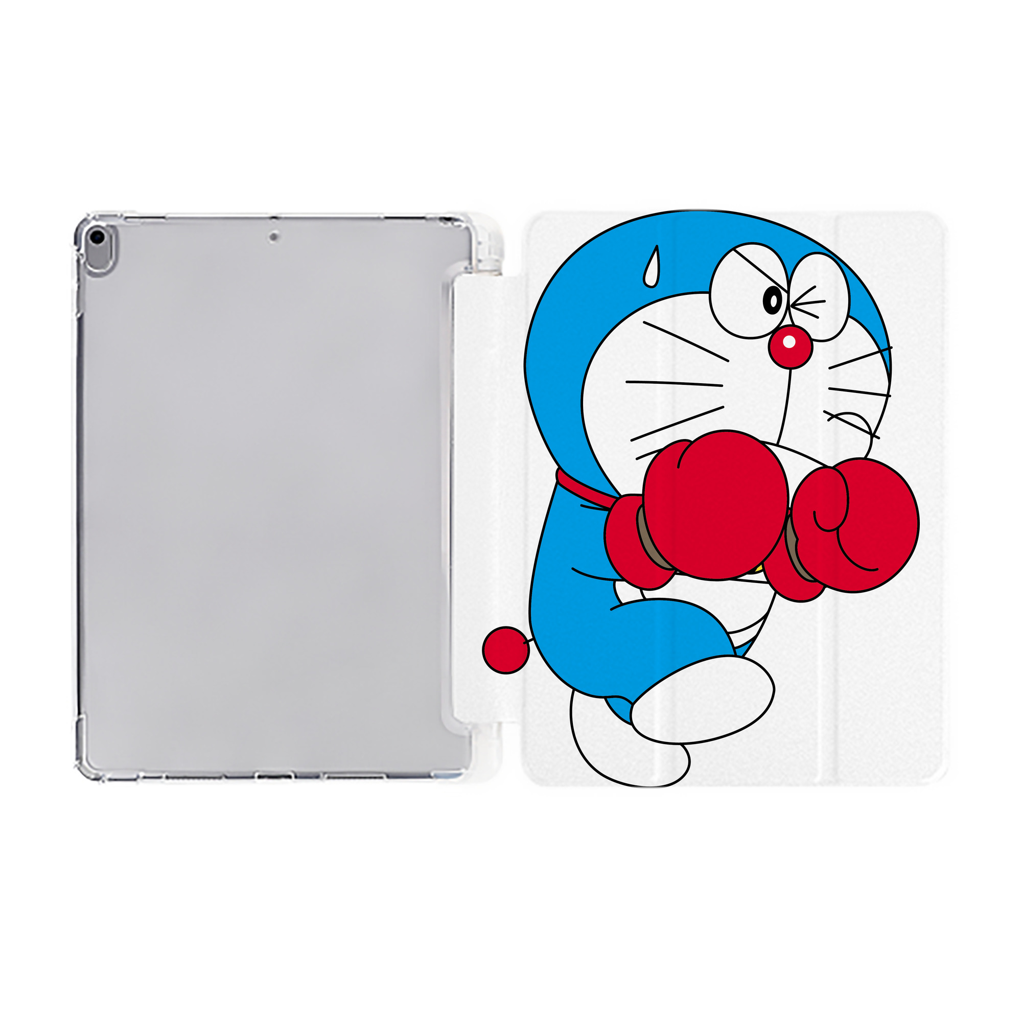 （画像用） ドラえもん Doraemon IPad ケース ペン収納付き 三つ折りスタンド PUレザー×シリコン 対応機種9.5/10.5/10.9インチ
